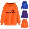 thumbnail image 3 of Dyegold Lightweight Hoodies For Women Clearance Sales Winter Hoodie Plus Size Comfy Graphic Teen Girls Sweater Hooded Heart Print Sweatshirt Trendy Ladies Shirts Fleece Casual Long Sleeve Clothes, 3 of 5