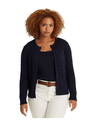 Lauren by Ralph Lauren Plus Size Ribbed Turtleneck Sweater in