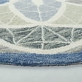 thumbnail image 3 of SAFAVIEH Novelty Malanie Floral Area Rug, Grey/Blue, 5' x 5' Round, 3 of 7