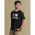 thumbnail image 3 of Old Glory Mens I Love My Awesome Girlfriend Candy Heart Short Sleeve Graphic T Shirt, 3 of 6