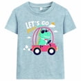 thumbnail image 5 of Little Hand Toddler Boys T-shirts 3 Pack Summer Dinosaur Graphic Cotton Shirts Tops 4T, 5 of 5