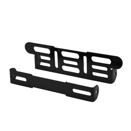 Black Universal Motorcycle Adjustable License Number Plate Bracket Frame