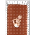 thumbnail image 4 of Boho Hatch Rust and White Fitted Crib Sheet by Sweet Jojo Designs, 4 of 6