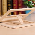 thumbnail image 2 of Soporte versátil para lectura y tableta, soporte para música, caballete para dibujar, organizador de oficina, soporte de estantería de madera, 2 of 5