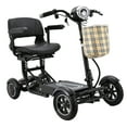 thumbnail image 2 of Trottinette de Mobilité Électrique Motorisée pour Adultes, 3 Options de Vitesse + Marche Arrière, Siège Grand Amélioré avec Accoudoirs - Noir Mat, 2 of 12