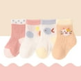 thumbnail image 3 of YUNLIUU Baby Girls Socks Toddlers Ruffle Socks Super Soft Cotton Socks Low Cut Ankle Socks Casual Unisex School Socks for Toddler Kids Size 0-1, 3 of 4