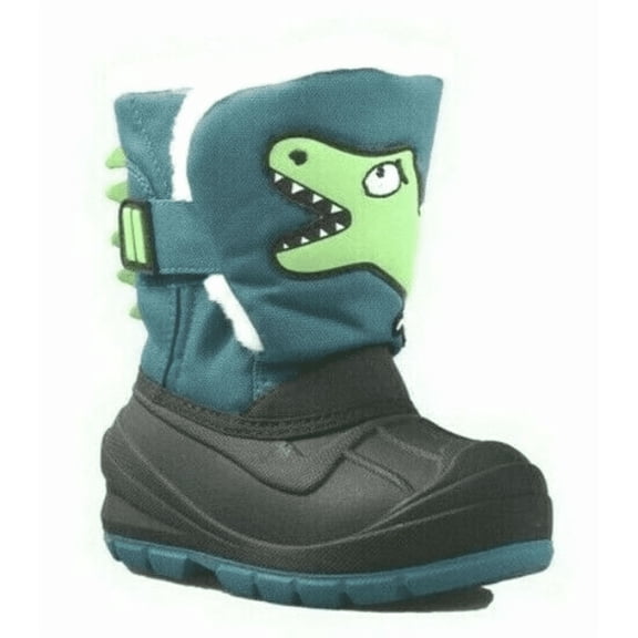 Toddler Boys' Green Huxley Dinosaur Water Resistant Winter -10F Boots Size 5