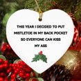 thumbnail image 1 of Xihbxyly Adorno Navideño En Forma de Corazón, Divertido Mensaje Sarcástico, Diseño de Cerámica, Decoración Navideña, Regalo Versátil para Familiares y Amigos, Incluye Cuerda para Colgar, Ideal para N, 1 of 5