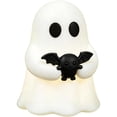 thumbnail image 2 of Warm Glow Light Up Mini Ghost Statue, Cute Cartoon Halloween Figurine with Smooth Safe Edges, Ideal Desktop, Shelf and Micro Landscape Seasonal Ornament, 1 Pc, 3.5cm Tall,B, 2 of 5