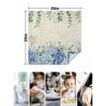 thumbnail image 4 of Flowers Leaves Cloth Napkins Set of 8 Reusable Dinner Napkins, Farmhouse Floral Blue Green Beige Cocktail Napkin Washable Table Napkins for Wedding/Holiday Party/Baby Shower 20"x20", 4 of 7