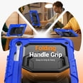 thumbnail image 3 of for Samsung Galaxy Tab S10 Lite/S10 FE/S9 FE/S9 Case 11 inch, 360 Rotating Shockproof Cover with Stand, Handle, Shoulder Strap (SM-X520/X510/X710), Blue, 3 of 7