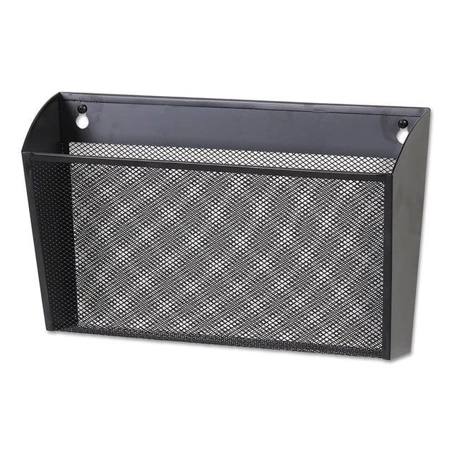 Archivador de pared universal UNV20026, malla metálica, negro