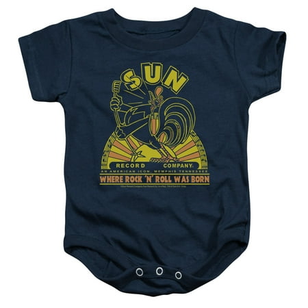 

Sun Records Media Company Record Label Rooster Baby Infant Romper Snapsuit