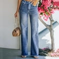 thumbnail image 4 of Pantalones vaqueros de mujer a la moda informales de Color sólido con bolsillos Fridja  hfkajh103200, 4 of 9