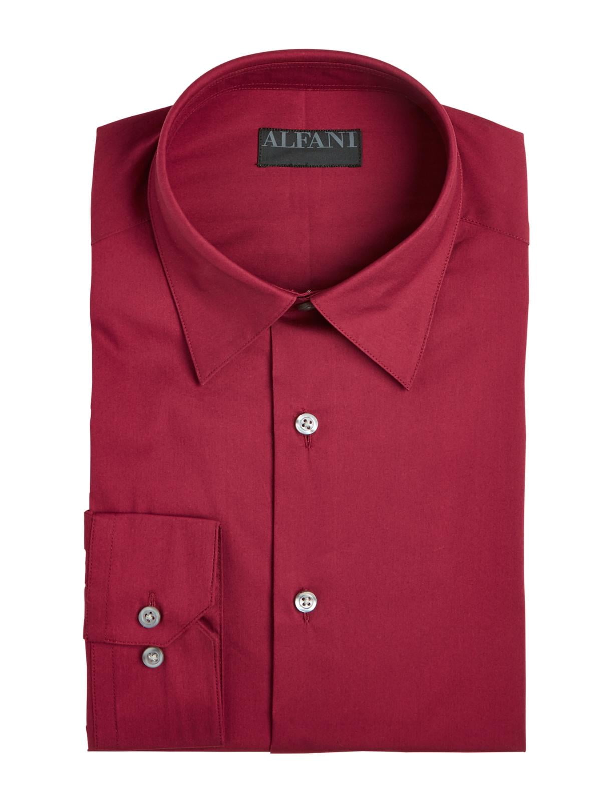 Alfani Mens Slim Fit Officewear Button ...