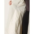 thumbnail image 5 of Abrigo Largo de Invierno para Mujer con Solapa y Doble Botonadura Blanco crema S, 5 of 5