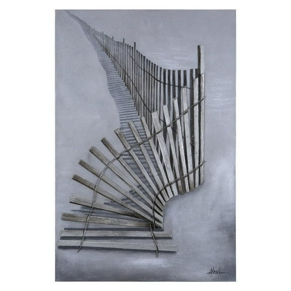Yosemite Home Decor "Tangled Up" Wood Wall Art with 3D Effect in Gray