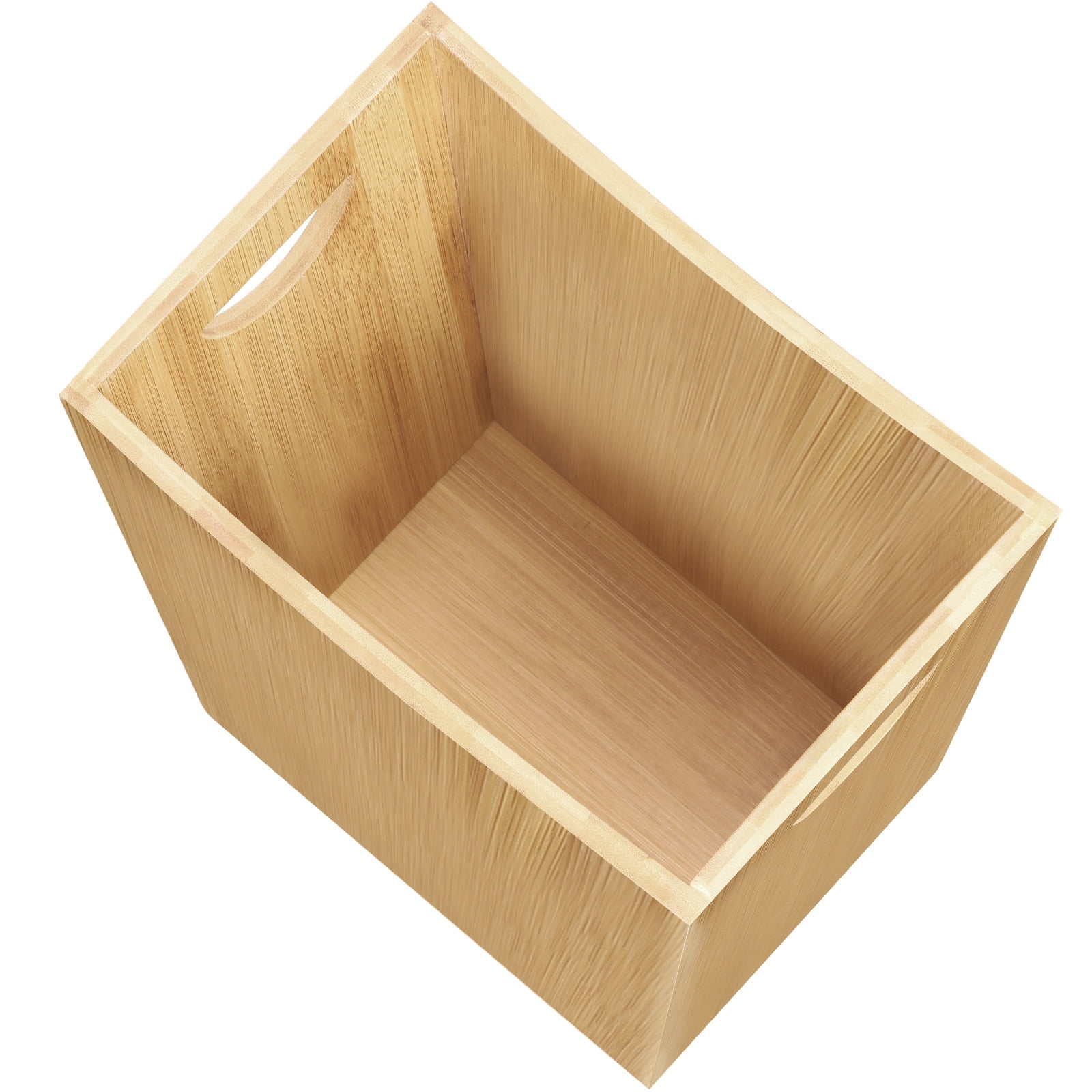 2 Gallon Small Trash Can, Rectangular Garbage Can with Handle, Natural Waste Basket for Bathroom, Office, Bedroom ＆ Living Room