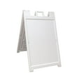 thumbnail image 2 of Plasticade Deluxe Signet Pliant Portable Double Face Support, Blanc, 2 of 2