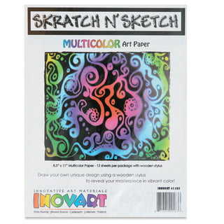 Arteza Scratch Paper Notes, Set of 202 Sheets, 3.5x3.5 Inches 200 Rainbow & 2