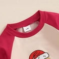 thumbnail image 6 of newwalpole Newborn Baby Boy Christmas Outfit Contrast Color Letter Print Infant Romper Long Sleeve Jumpsuit Cute Xmas Clothes Beige for Size 9-12 Months, 6 of 9