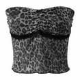 thumbnail image 4 of Landzoo One Women's Leopard Print Tank Top Sleeveless V Neck Top Spaghetti Straps Slim Fit Going Out Camisole Crop Top Cozy Stylish Basic Tube Tops, 4 of 8