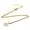 Gold, variant on Stainless Steel Gold Virgo Zodiac Sign Pendant Necklace 16.3 Inch 2mm Cable Chain Lobster Claw Clasp Z578