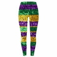 thumbnail image 4 of Pantalon de Yoga Taille Haute pour Femmes Imprimé Cœur Polyester Spandex Décontracté Longueur Régulière Coupe Ample 1 Pce, 4 of 6