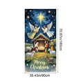 thumbnail image 3 of Biblical Christmas Door Cover - Nativity Scene with Angels,Star & Sheep - Religious Holiday Decor for Front Door - Waterproof & Reusable - Celebrate Christmas with Faith & Joy, 3 of 5