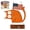 Orange, variant on Patriotic Wreaths for Front Door 4th of July Cat American Flag, 4th of July Cat Flag Wooden Hanging Decor, Patriotic Cat Welcome Sign for 250th Anniversary Memorial Day Home - Orange
