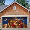 thumbnail image 1 of Banner navideño para puerta de garaje Wesiti, con forma de belén, 180 x 400 cm, 1 of 6