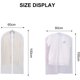 thumbnail image 2 of Paquete de 2 fundas para bolsas de ropa con cremallera y 3 fundas transparentes para bolsas de ropa, 60 x 100 cm, funda para bolsa antipolvo para blazers, camisas, vestidos de noche, chaquetas., 2 of 5