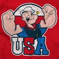 thumbnail image 2 of Popeye The Sailor Man USA Muscle Women's T Shirt Ladies Tee Brisco Brands X, 2 of 5