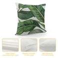 thumbnail image 4 of PRATYUS  Tropical Dense Jungle Palm Leaves Throw Lumbar Waist Pillow Case Cushion Cover Home Office Decorative 24x24in, 4 of 5