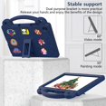thumbnail image 4 of ShellTech for Samsung Galaxy Tab A9 Plus 11 Inch (SM-X210/X215/X216/X218) Case,Kids Boy Girl EVA Case Shockproof Stand Handle Cover for Galaxy Tab A9+ 2023,Navyblue, 4 of 7