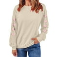 thumbnail image 5 of Ltctricy Womens Valentine's Day Sweatshirts Cute Heart Print Long Sleeve Pullover Tops for Gifts Comfy Fashion Shirts, 5 of 7