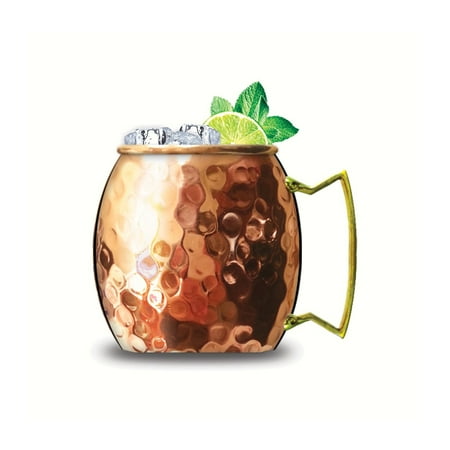 

GC Home & Garden 5 Moscow Mule Hammered Copper Mug with Brass Handle - 20 oz