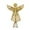 Gold, variant on 11.4in LED Lighted Christmas Tree Topper, Angel Tree Topper, Gold Glitter Star Tree Topper, Golden Iron, Warm White