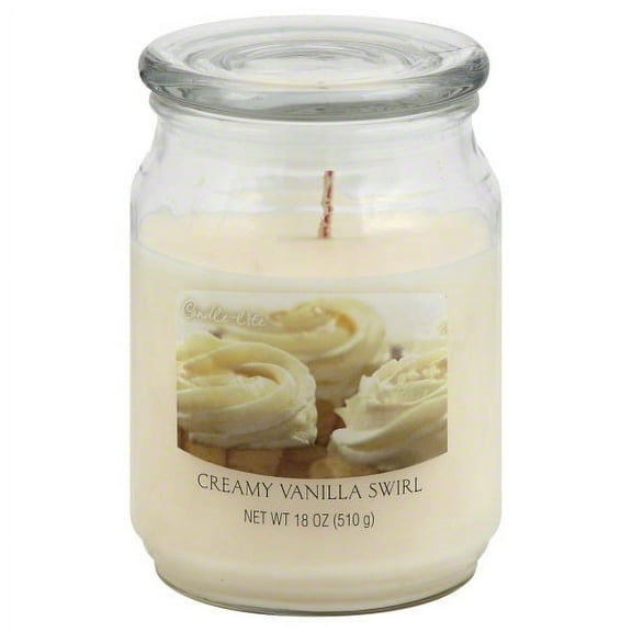 Fortune Products Candle-Lite Creamy Vanilla Swirl Terrace Jar Candle (Set of 4)