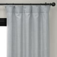 thumbnail image 5 of Heather Grey Faux Linen Room Darkening Curtain (1 Panel), Heather Grey, 50W X 108L, 5 of 12