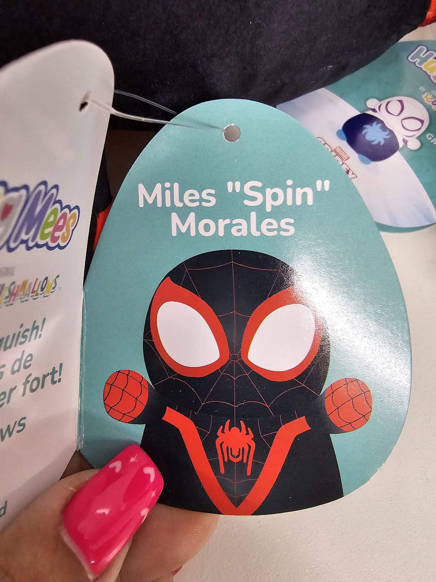 Peluche Squishmallows Marvel Spider-Man - Miles Morales 25cm - Ultra Douce - Collection Officielle - SQK0462
