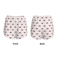thumbnail image 3 of Pofeuu bow on polka dots Print Women's Athletic Shorts Running Workout Shorts Tummy Control Quick Dry Gym Shorts with Pockets Double layer sports shorts-XX-Large, 3 of 7