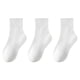 thumbnail image 2 of Kids' 3-Pack Solid Color Cotton Sports Socks for Boys and Girls - Moisture Wicking, Odor Resistant, Everyday Wear, 2 of 6