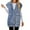 Blue, variant on LYXSSBYX Jackets for Women Clearance Fashion Women Boyfriend Solid Sleeveless Hooded ButtonJacket Casual Coat