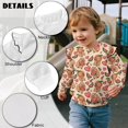 thumbnail image 6 of Uorisanigo Toddler Girl Crewneck Sweatshirt Kids Ruffled Shoulder Long Sleeve Kawaii Capybara Watermelon Sweater for Kids Fall Fashion Pullover Tops Size 7-8, 6 of 7