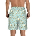 thumbnail image 3 of Naloa Cute Honeybees Men's Beach Shorts, Surfing shorts, Swim trunks, Quick Dry Swim Trunks for Surfing Beach Fun - X-Large, 3 of 9