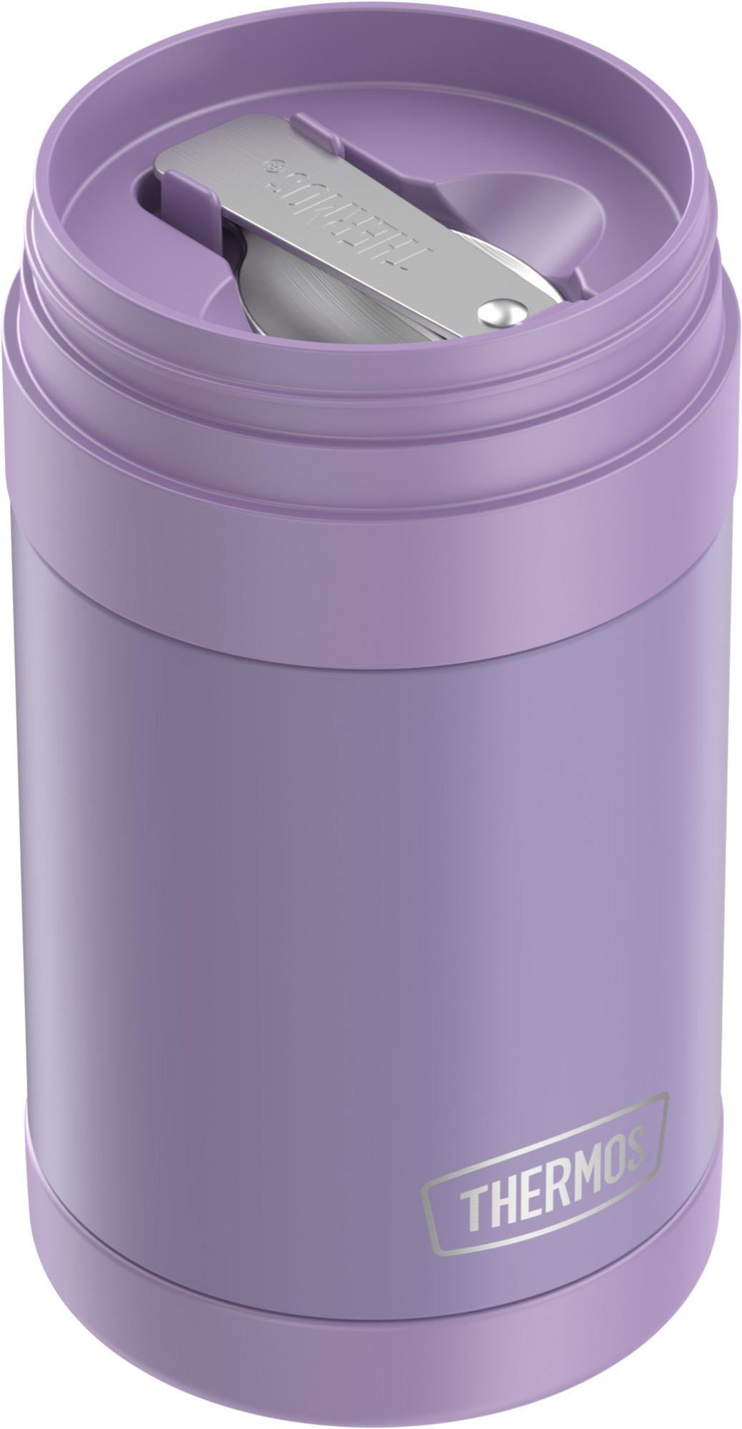Charcy 9oz Kids Thermo for Hot Food - Insulated Food Jar for Hot & Cold  Food - Flat Lid Purple Mermaid