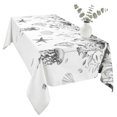 thumbnail image 2 of Gray Eucalyptus Coastal Table Cloth Waterproof Tablecloths, Beach Starfish Shells Tablecloth Dining Table Cover for Kitchen Party Tabletop Outdoor, Rectangle Tablecloth 54x108 Inch, 2 of 9