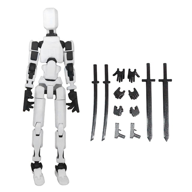 1 Juego de Robot móvil multiarticulado 13 Robot de actividad de cuerpo completo maniquí impreso 3D móvil multiarticulado juego para padres e hijos