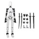 thumbnail image 2 of 1 Juego Robot Multiarticulado Maniquí 3D 13 Figura Acción () Blanco, 2 of 3